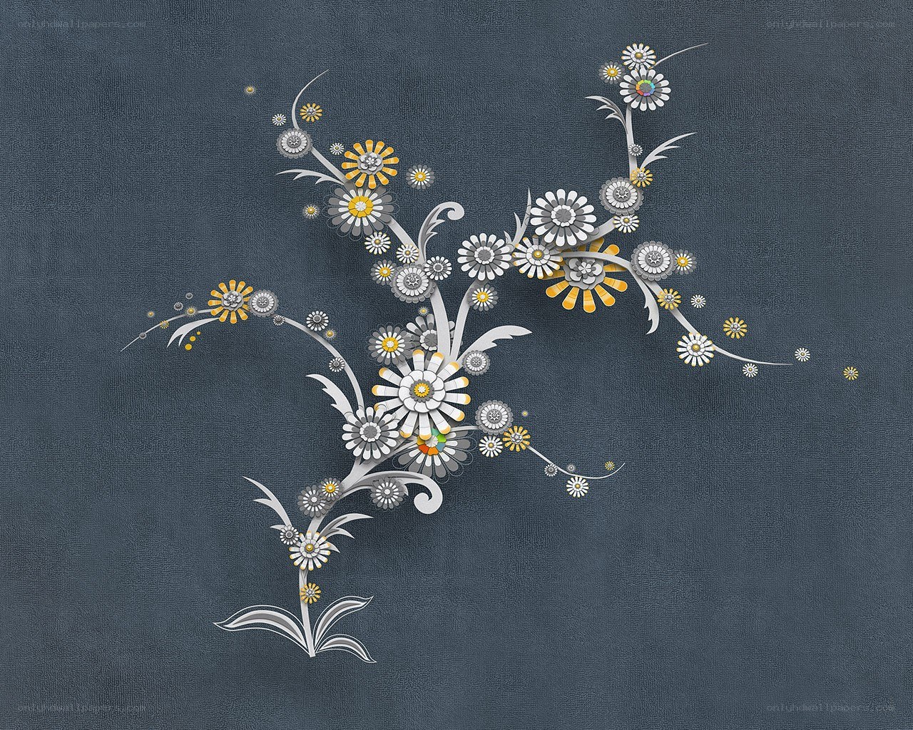 Abstract floral design