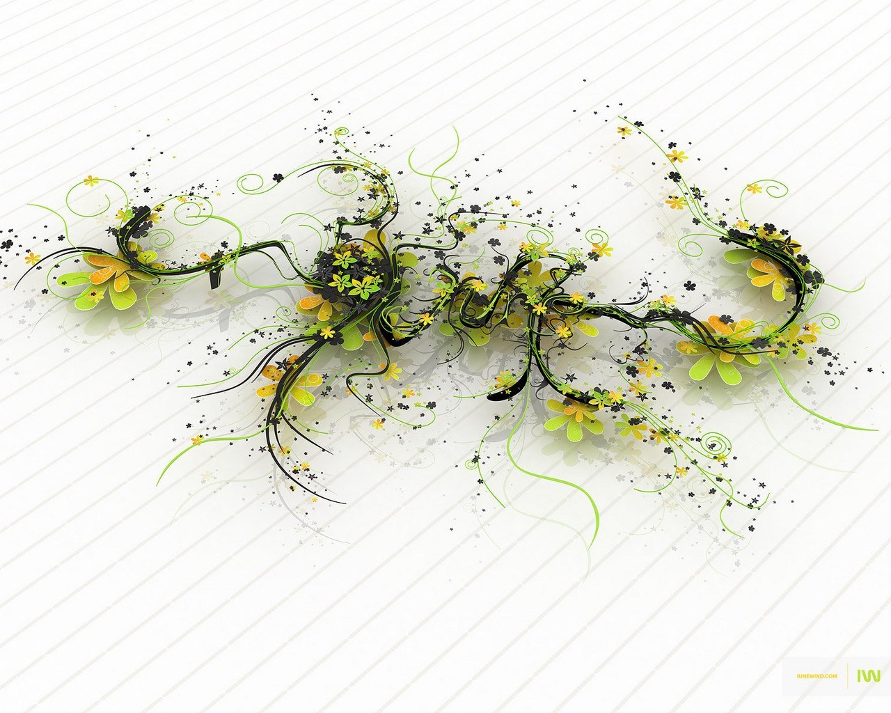 abstract floral design