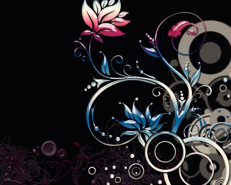 abstract floral design