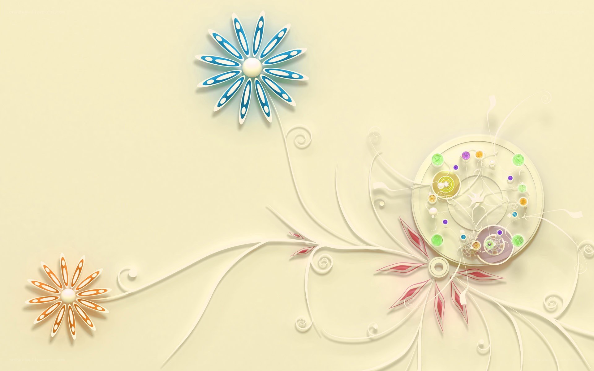 abstract floral design