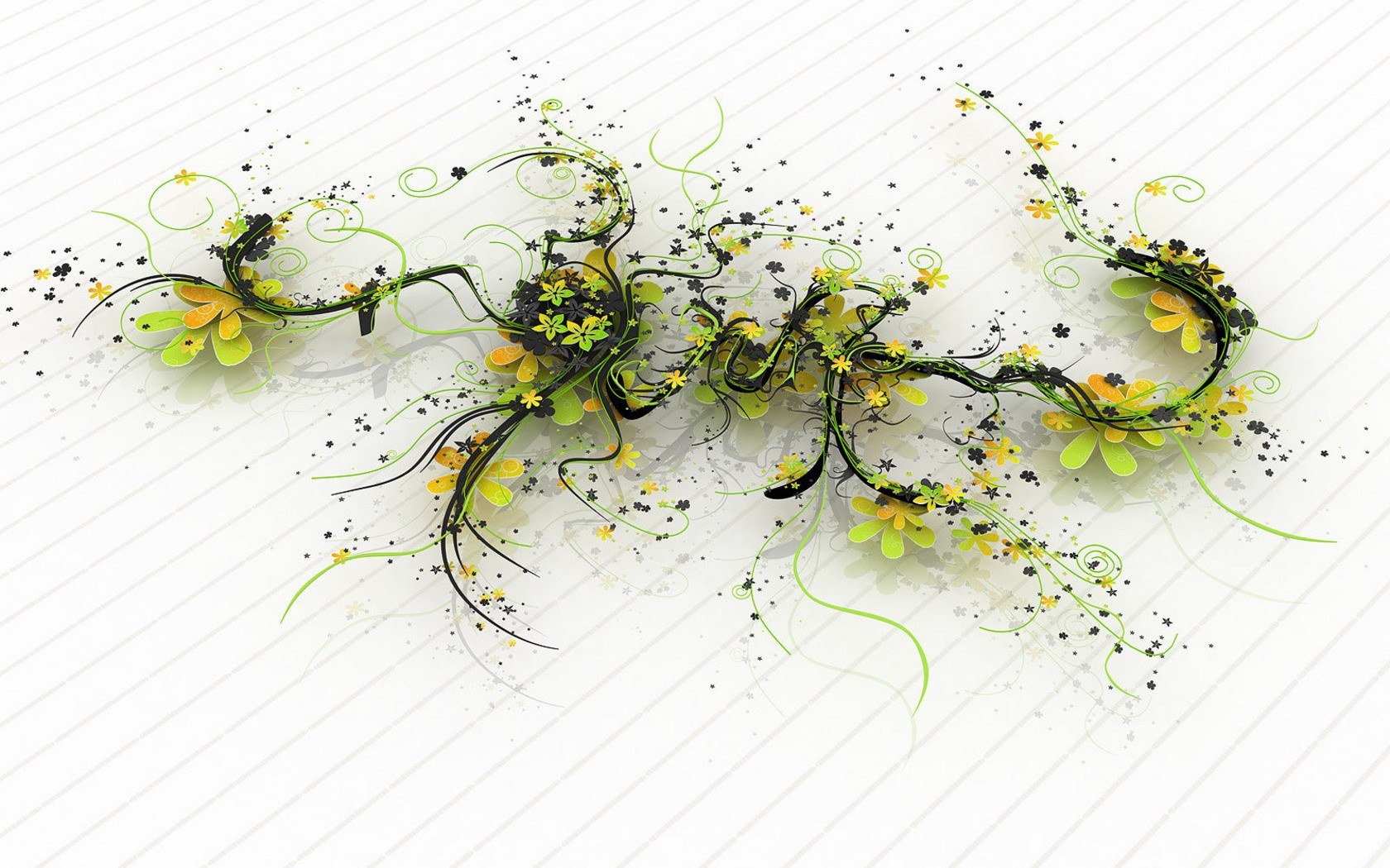 abstract floral design