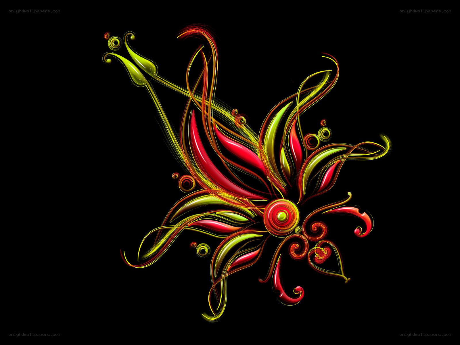 Abstract floral design