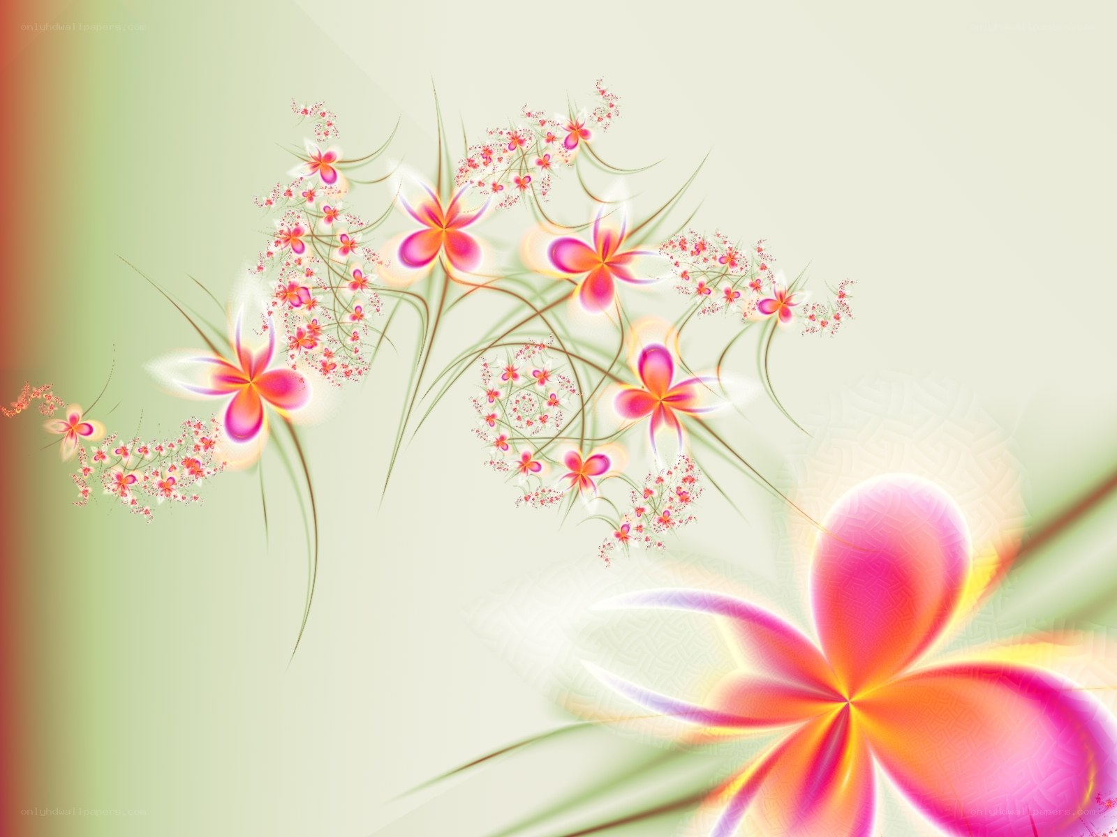 abstract floral design