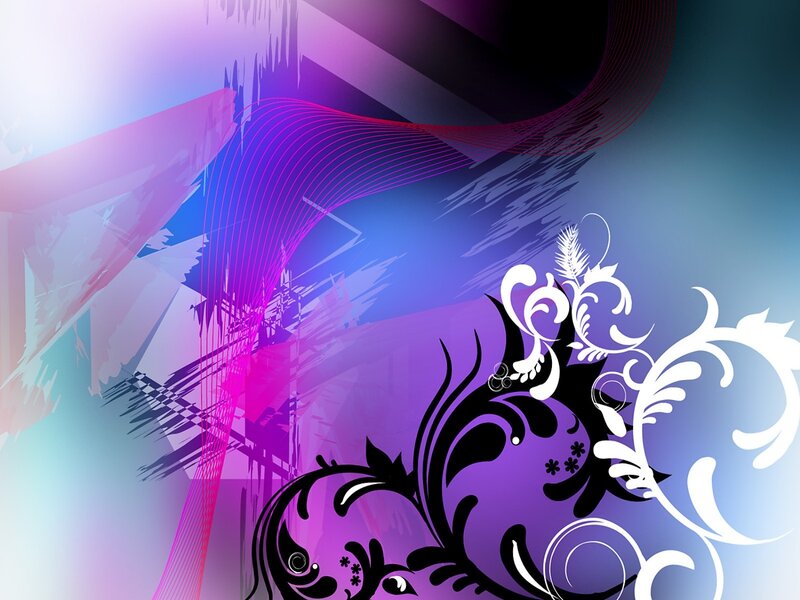 abstract floral design