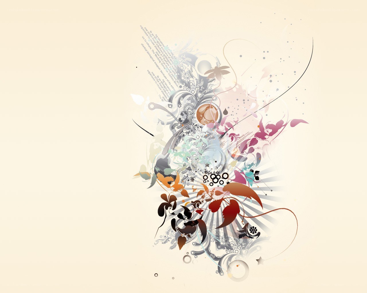 abstract floral design art