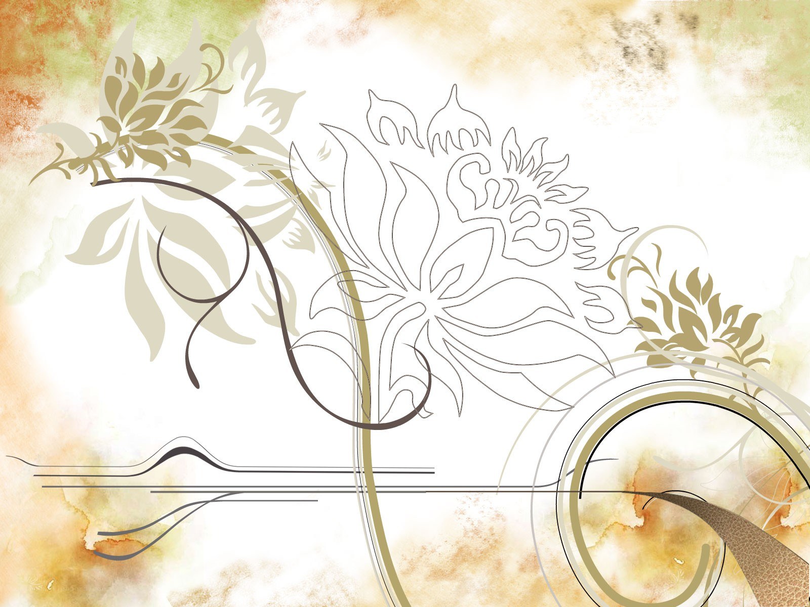 abstract floral design background