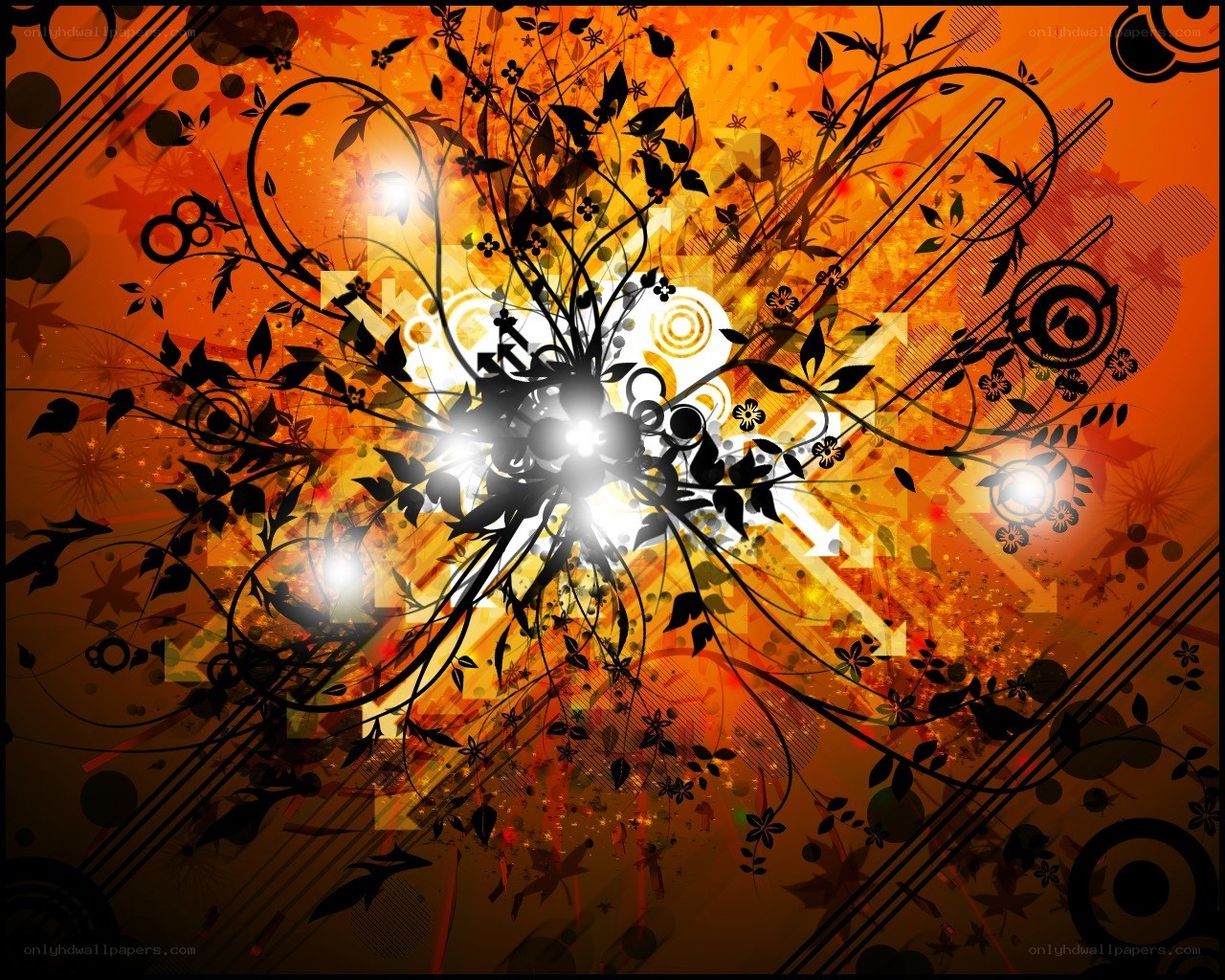 abstract floral design background