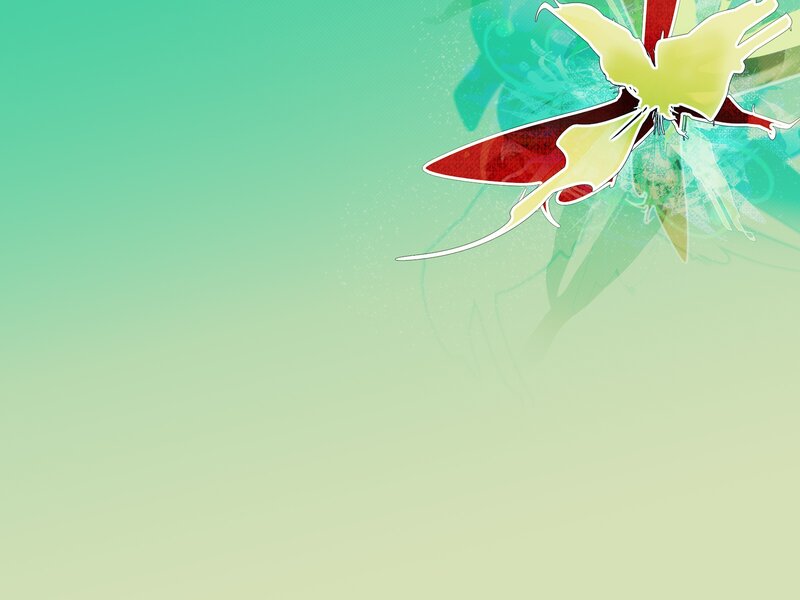 Abstract Floral Design — Green, Calm, Digital Art