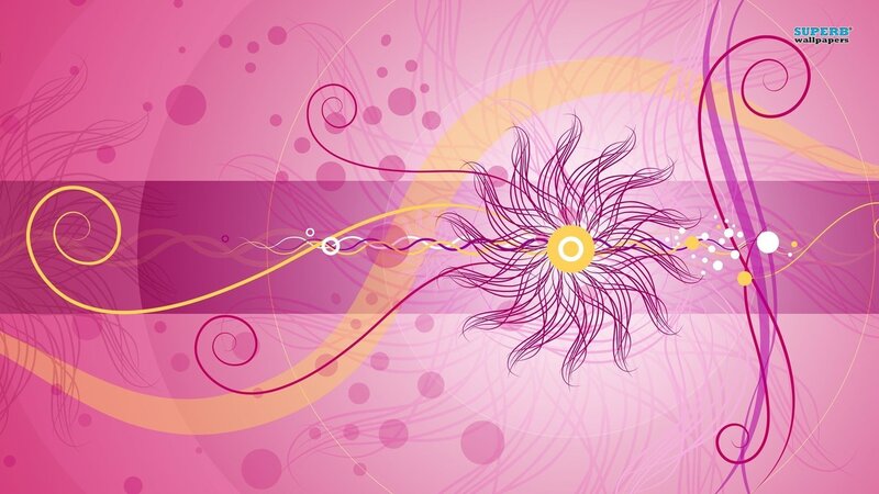 Abstract Floral Design — Pink, Playful, Digital Art