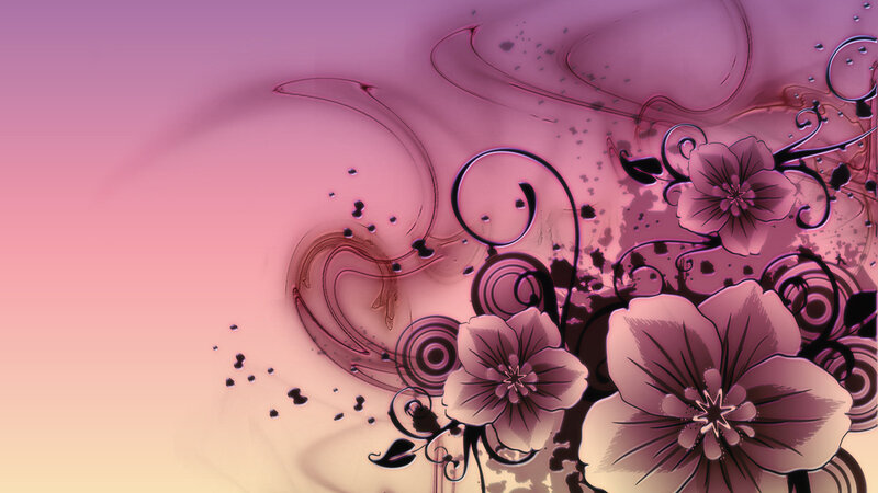 Abstract Floral Design — Pink
