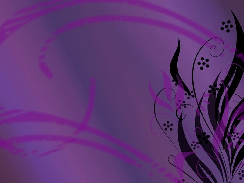 Abstract Floral Design — Purple, Calm, Digital Art