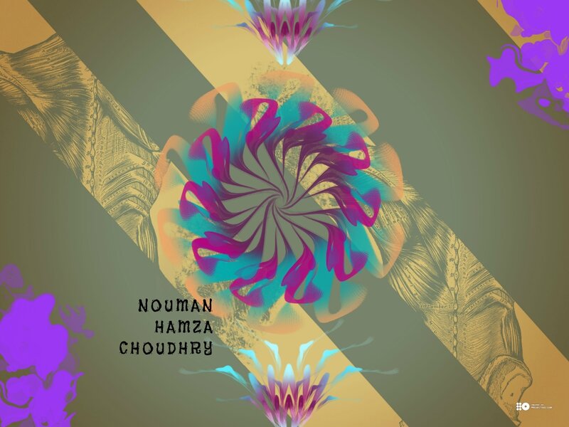 Abstract Floral Design — Purple, Vibrant