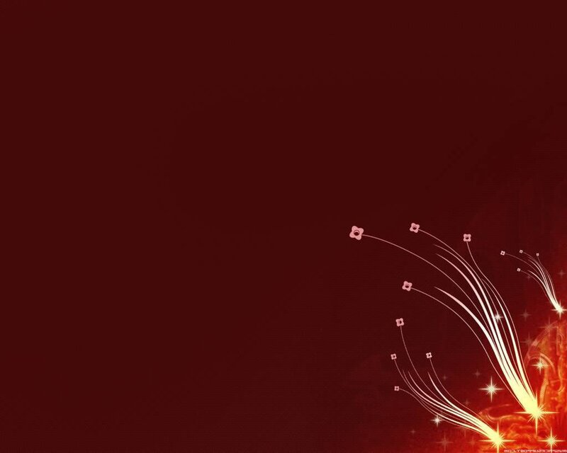 Abstract Floral Design — Red, Dramatic, Digital Art, Flowers, Stars
