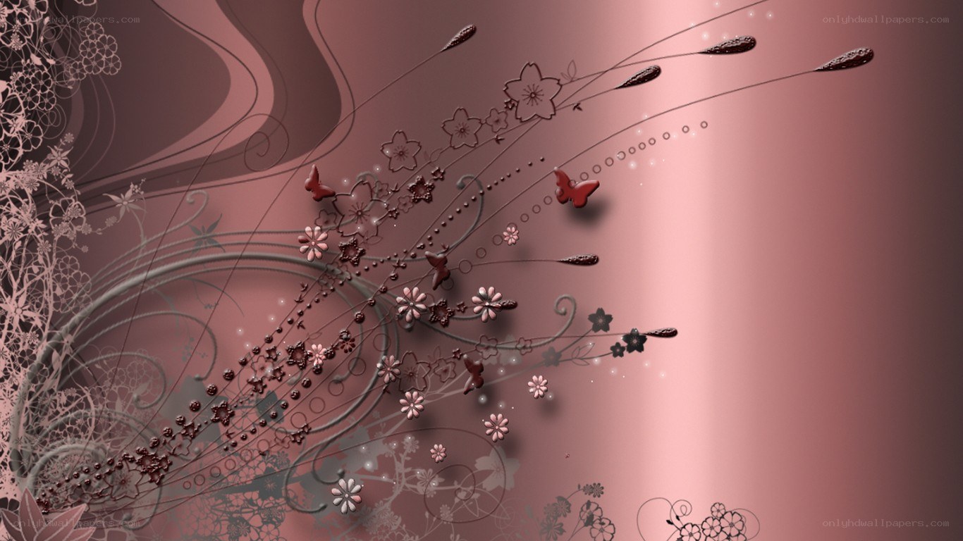 abstract floral design wallpaper