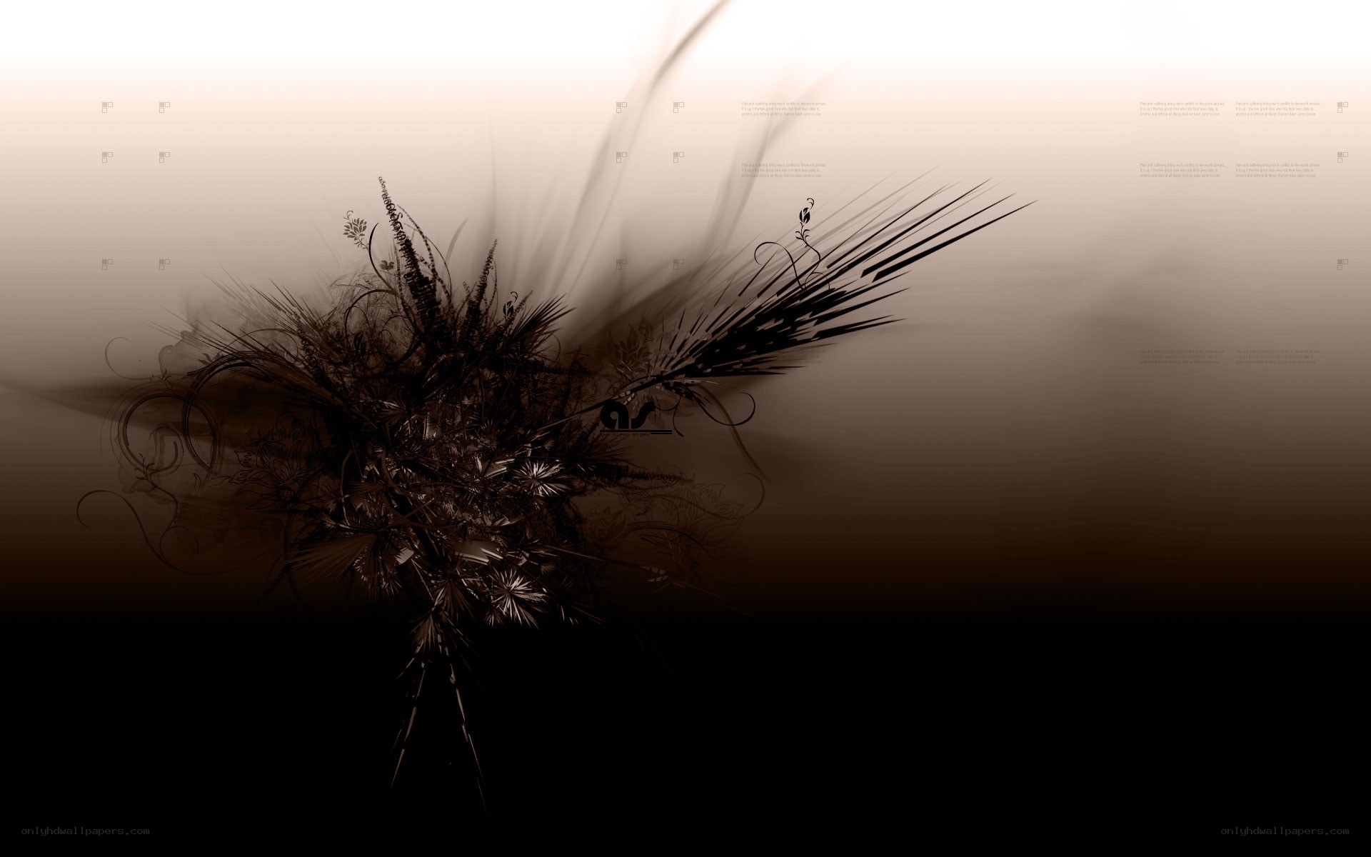 abstract floral design wallpaper