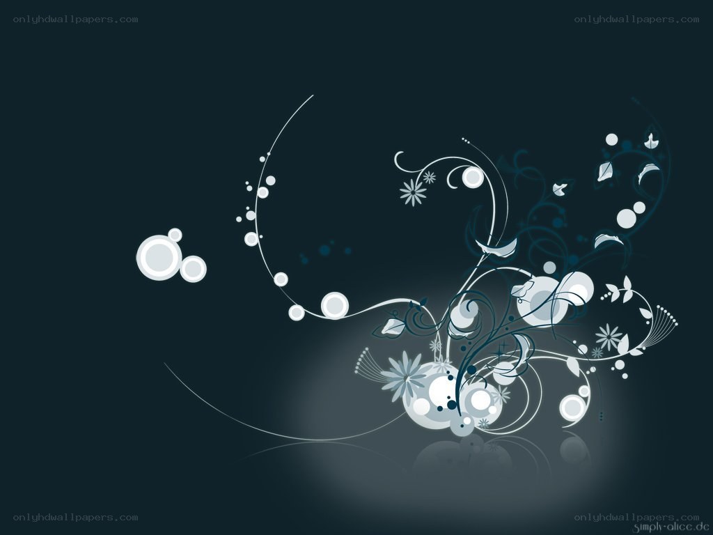 abstract floral design wallpaper