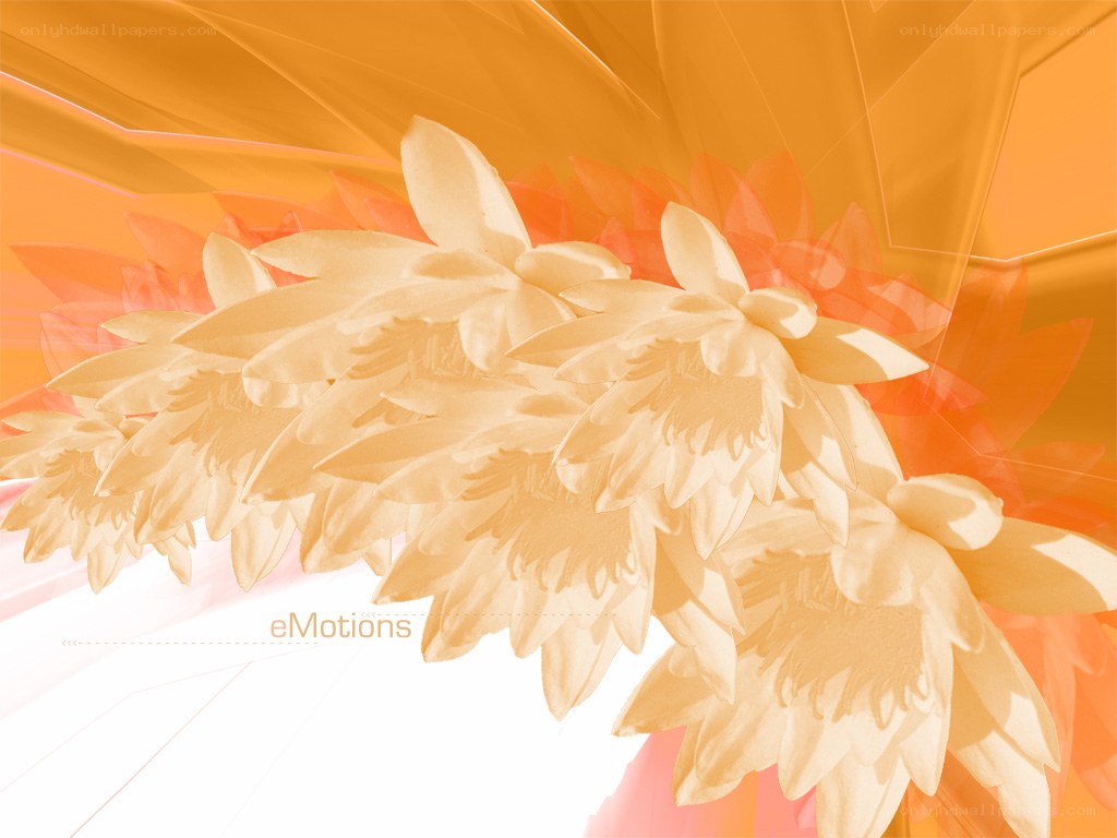 abstract floral design with eMotions text