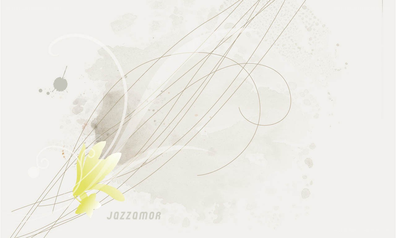 abstract floral design with text