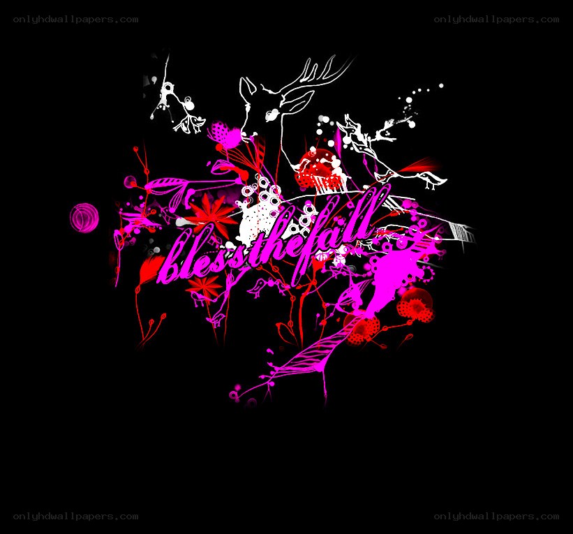 abstract floral design with text