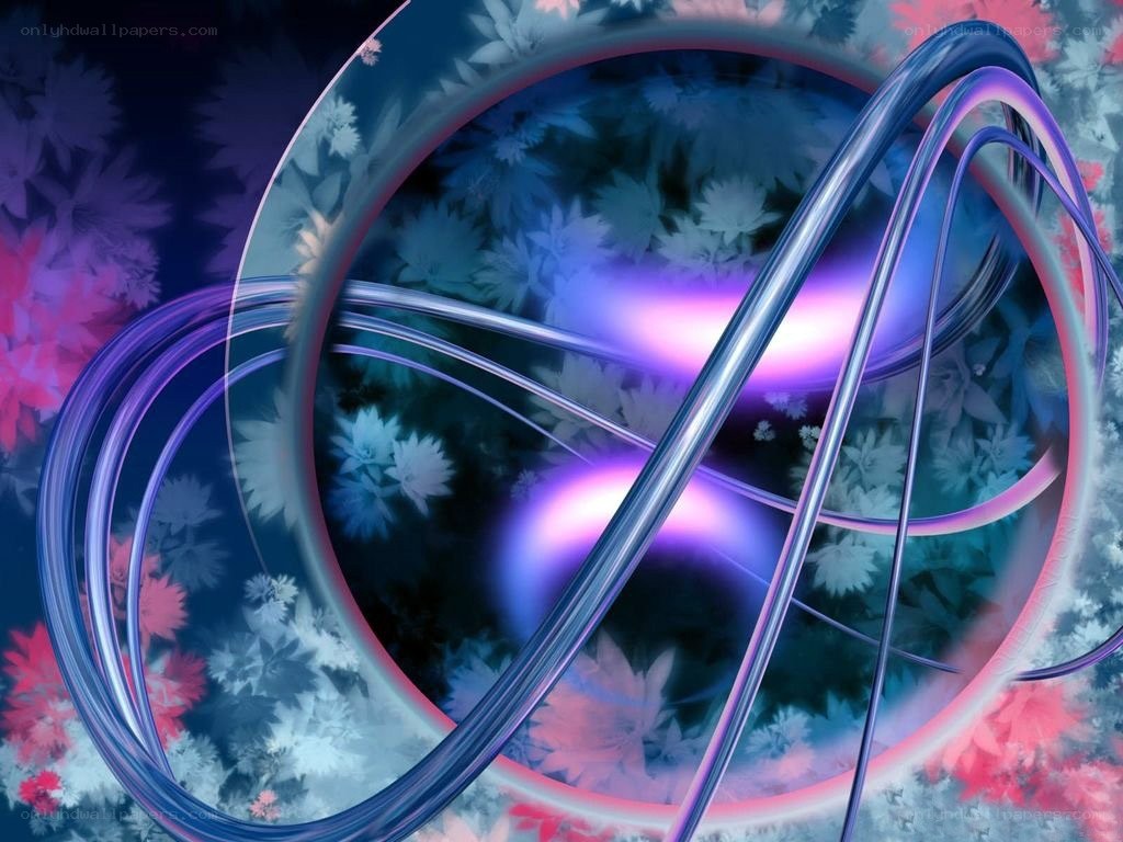 Abstract floral digital art