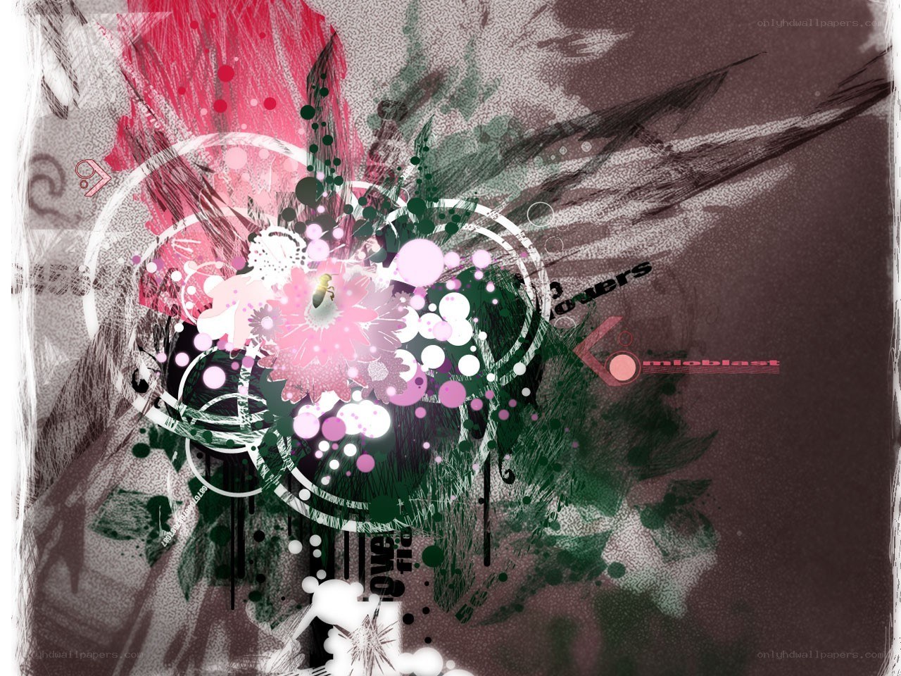 abstract floral digital art