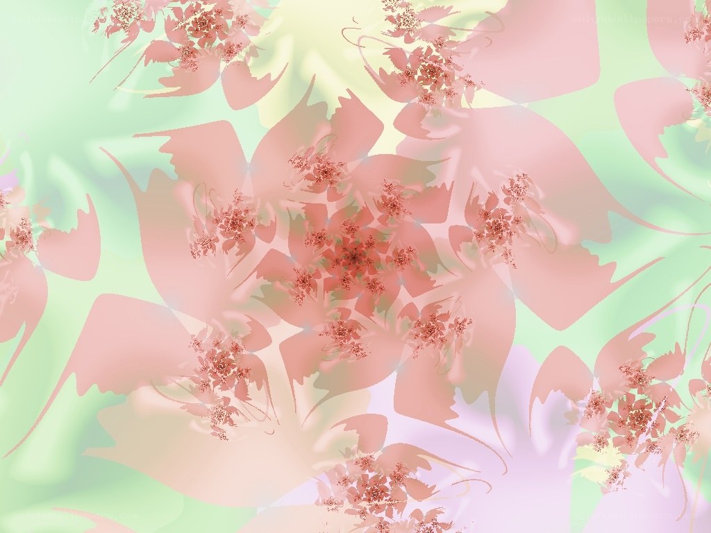 abstract floral fractal pattern