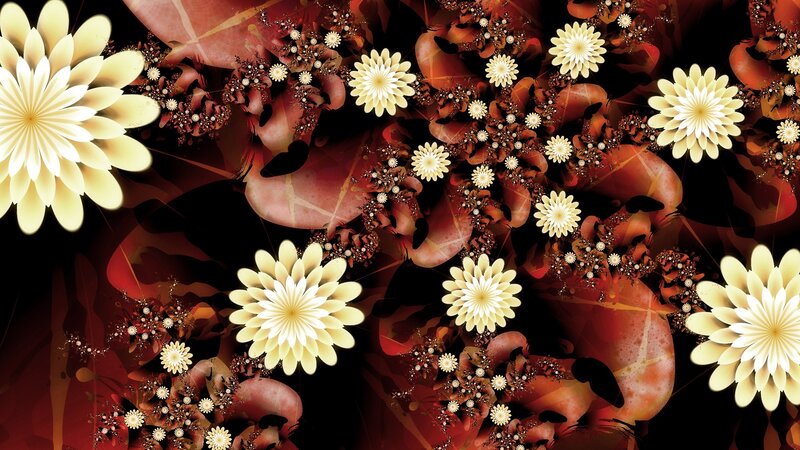 abstract floral fractal pattern