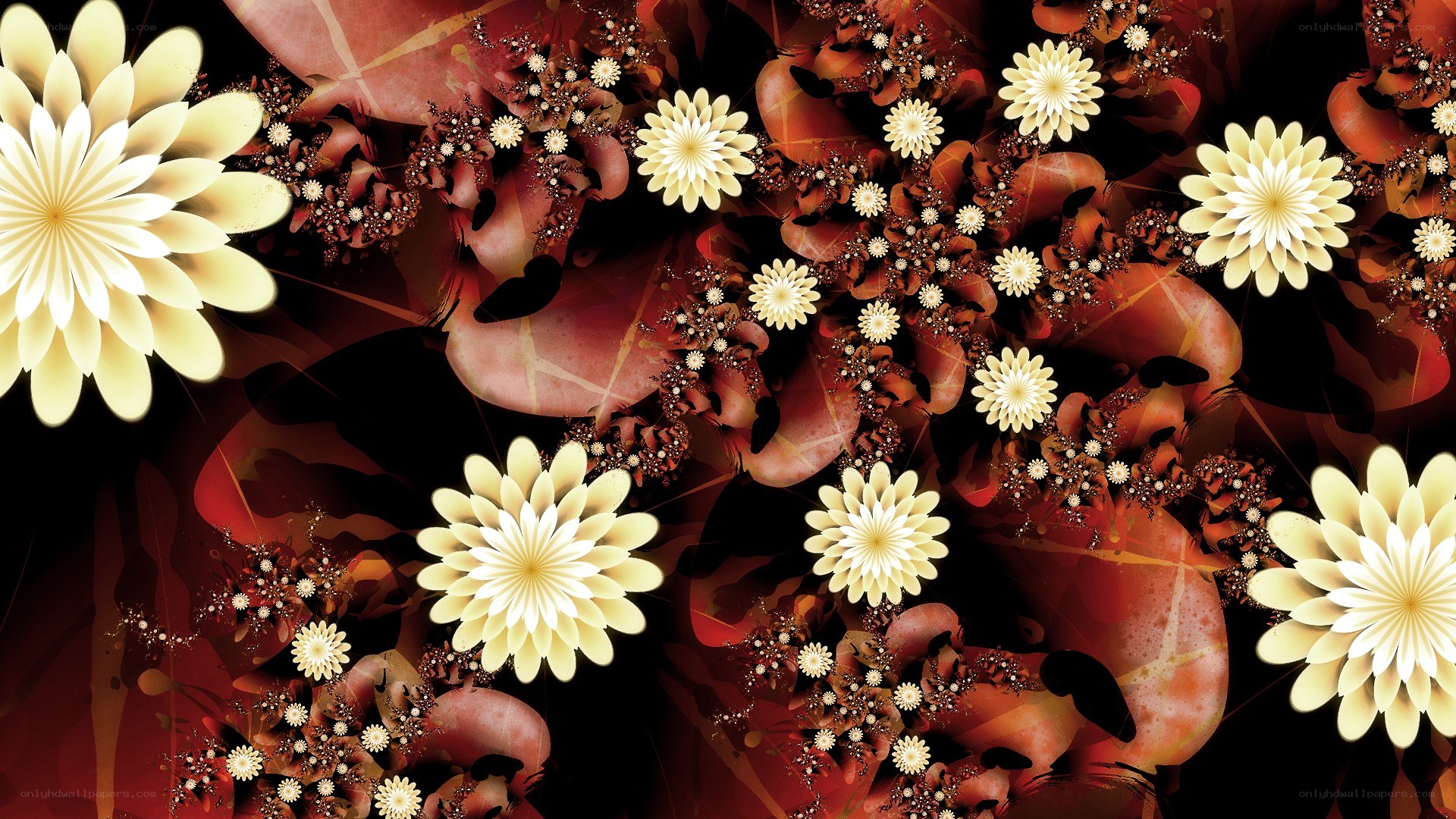 abstract floral fractal pattern