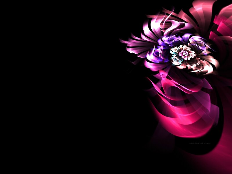 Abstract Floral Fractal — Purple