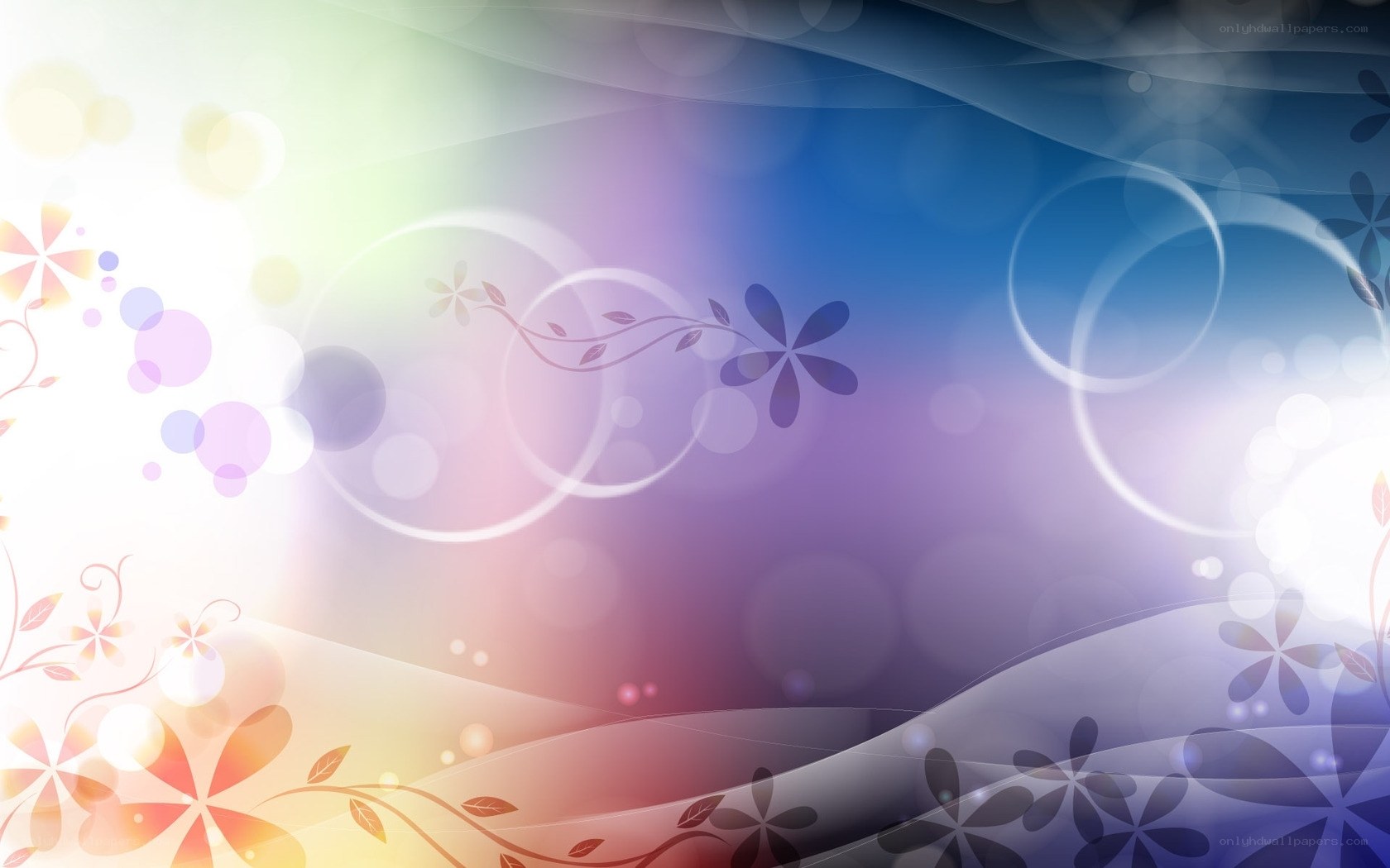 Abstract floral gradient background