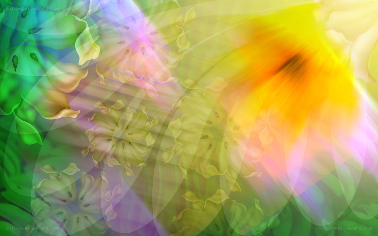 Abstract floral light design