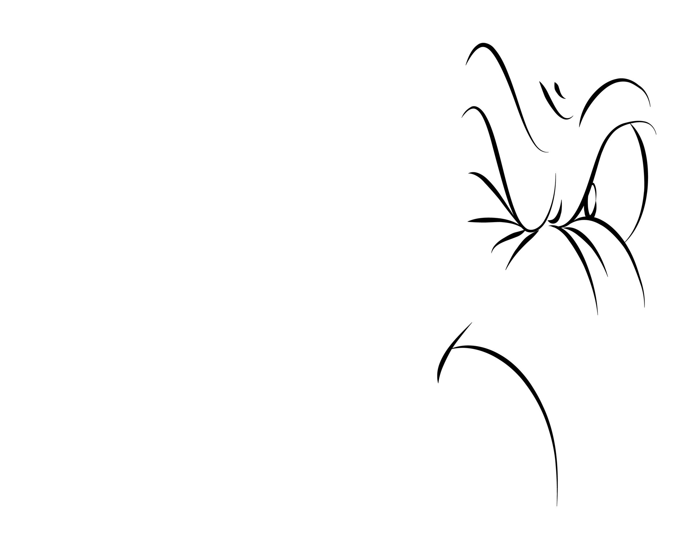abstract floral line art