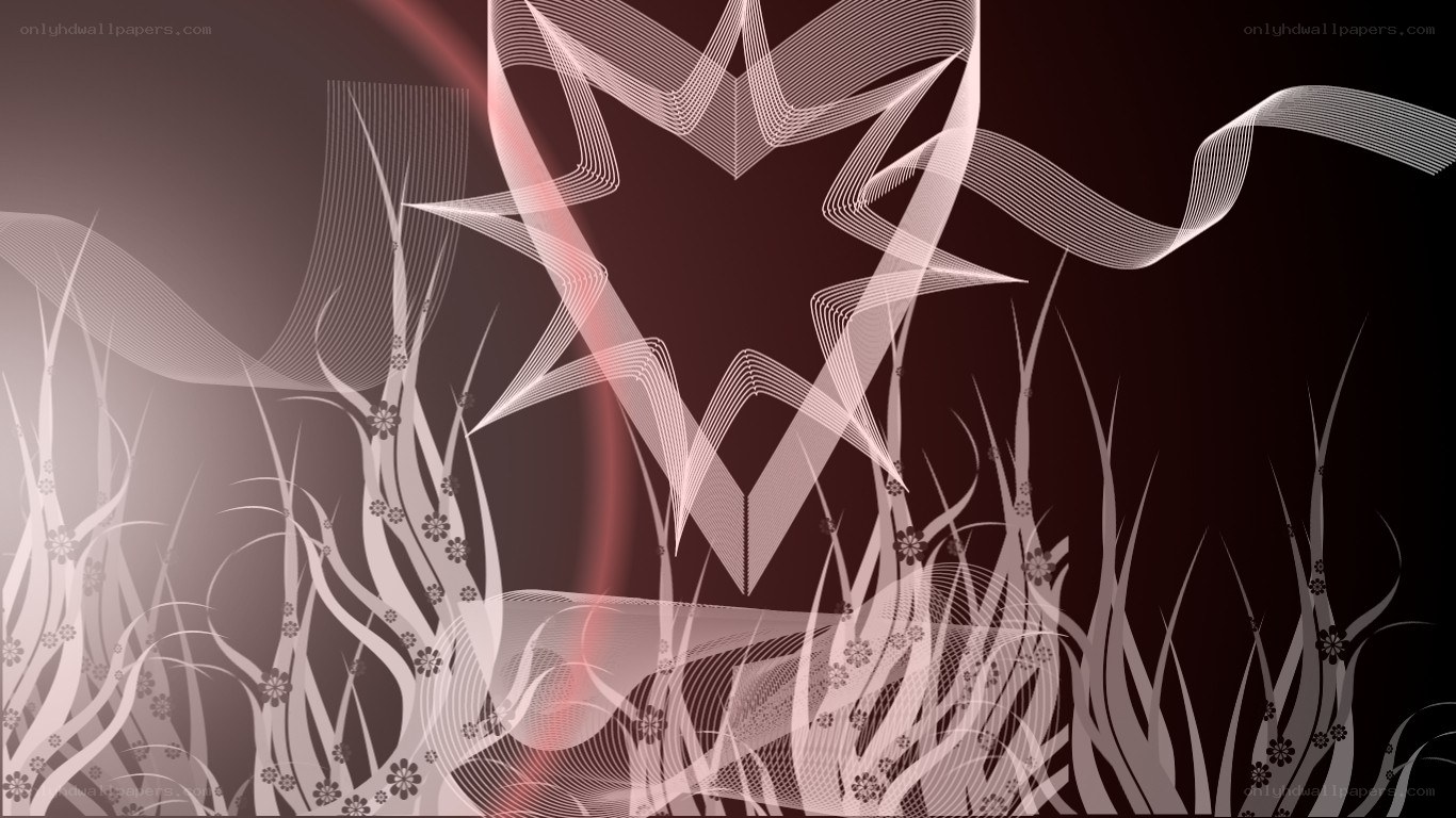 Abstract floral line art