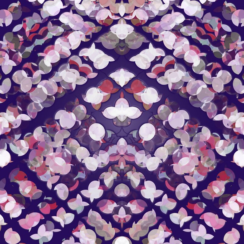 abstract floral mandala pattern