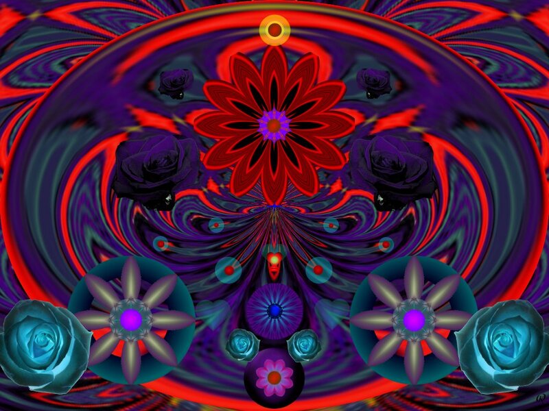 Abstract Floral Mandala
