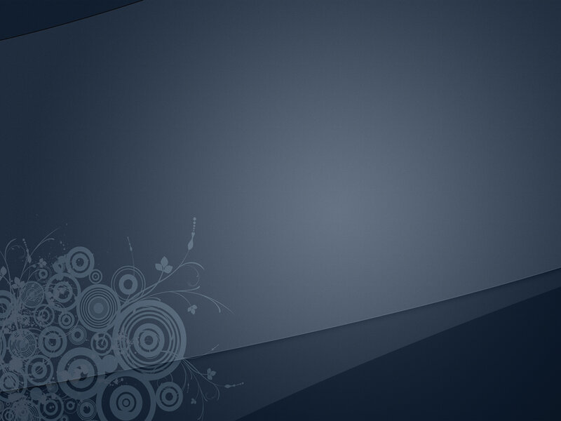 Abstract Floral Pattern — Blue, Calm, Digital Art, Circles, Flowers, Leaves