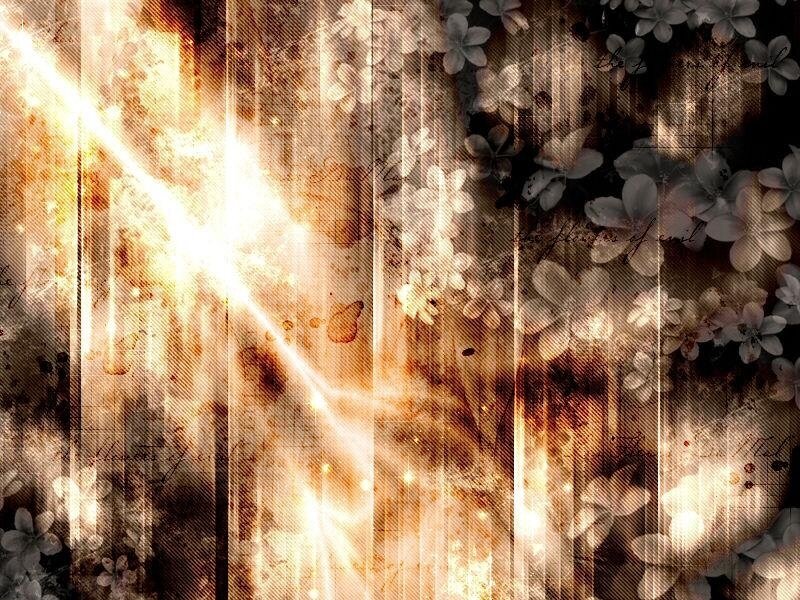 Abstract Floral Pattern — Brown