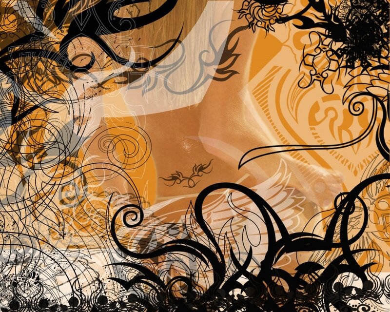 abstract floral pattern design