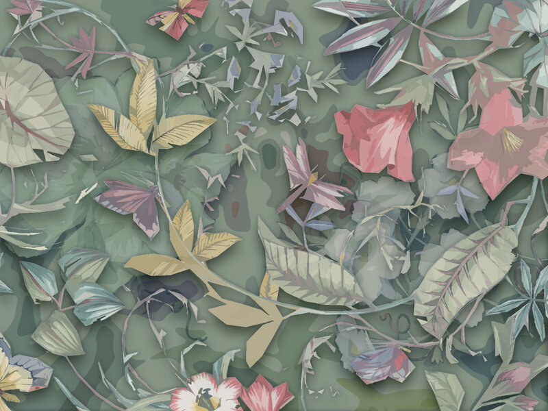 abstract floral pattern design