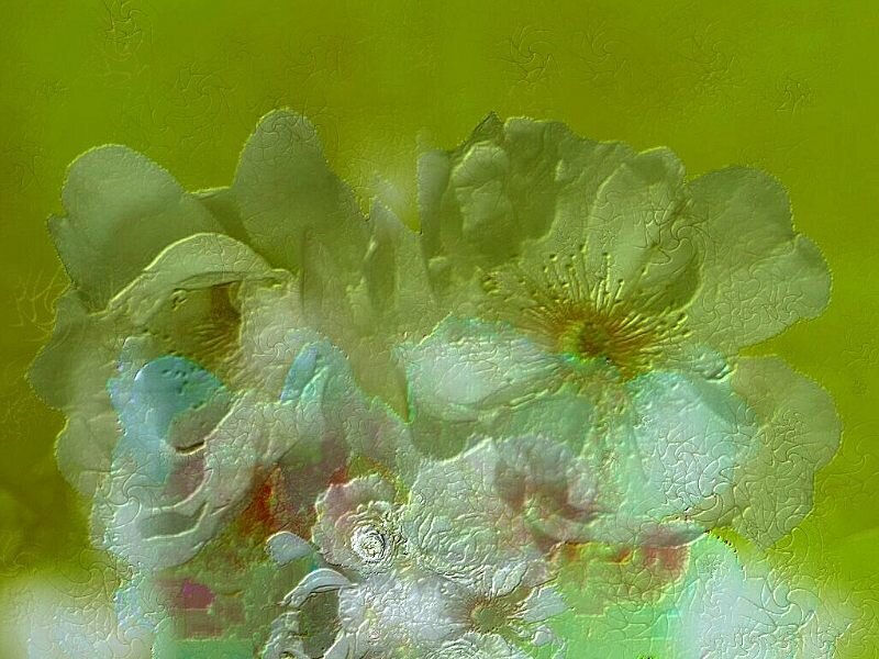 Abstract Floral Pattern — Green, Dreamy
