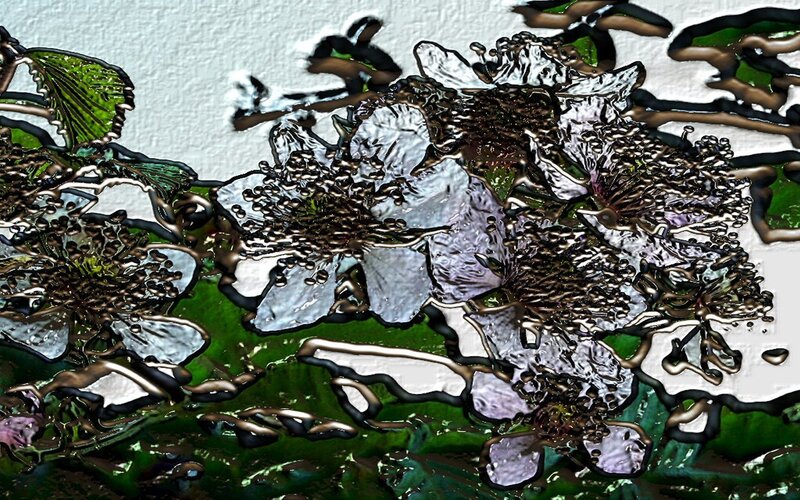 Abstract Floral Pattern — Green, Stylized