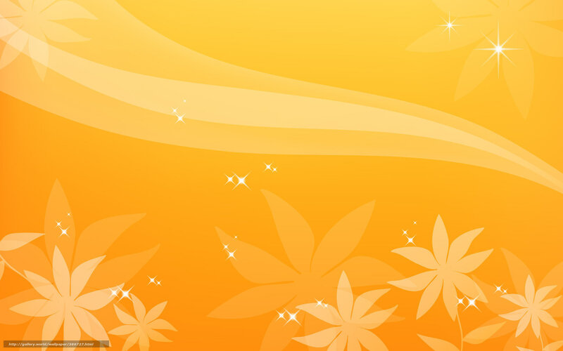 Abstract Floral Pattern — Orange, Warm, Vector Art, Flowers