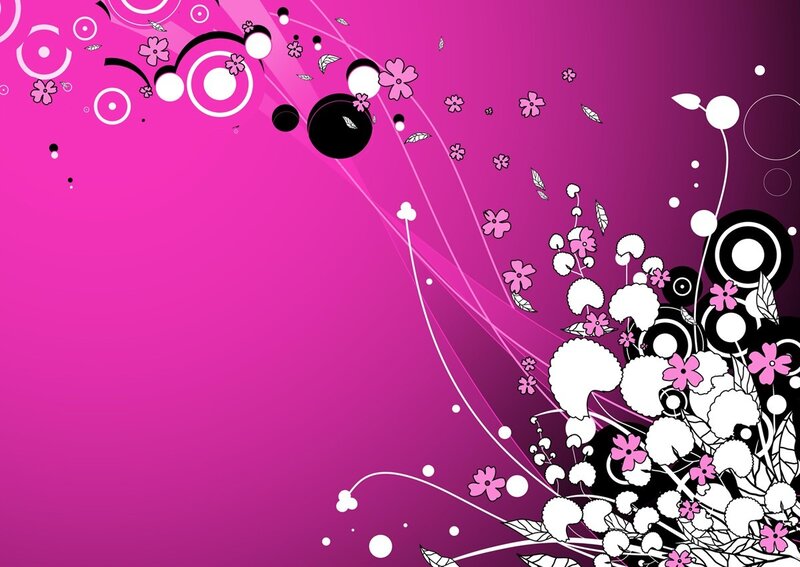 Abstract Floral Pattern — Pink, Vibrant