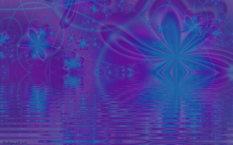 Abstract Floral Pattern — Purple, Dreamy