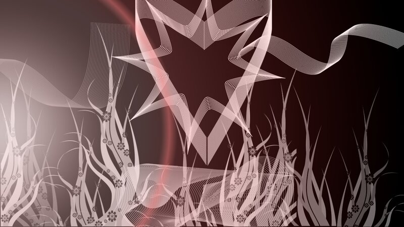 Abstract Floral Pattern — White, Dramatic