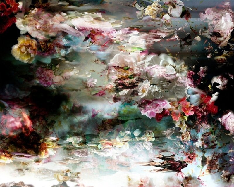 Abstract Floral Pattern — White, Dreamy