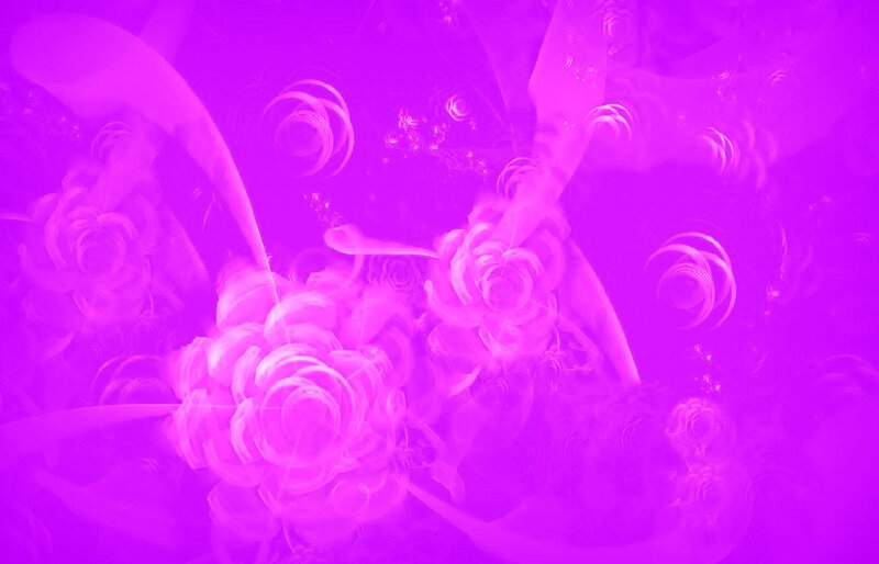 Abstract Floral Patterns — Purple