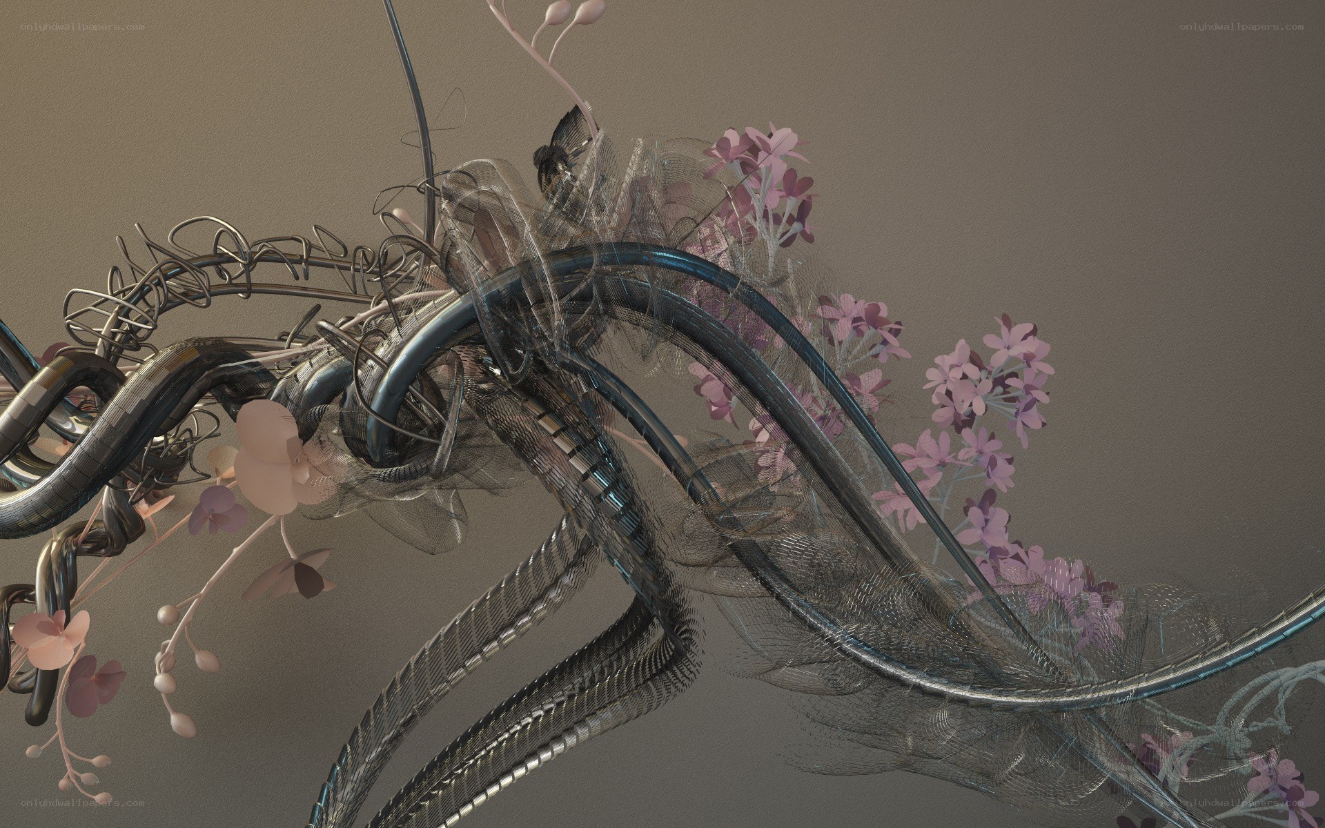 abstract floral sculpture