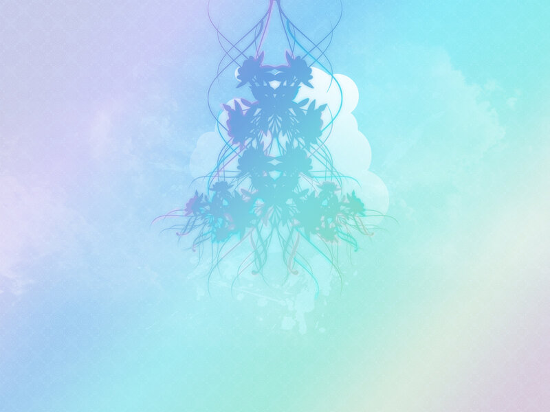 abstract floral silhouette art