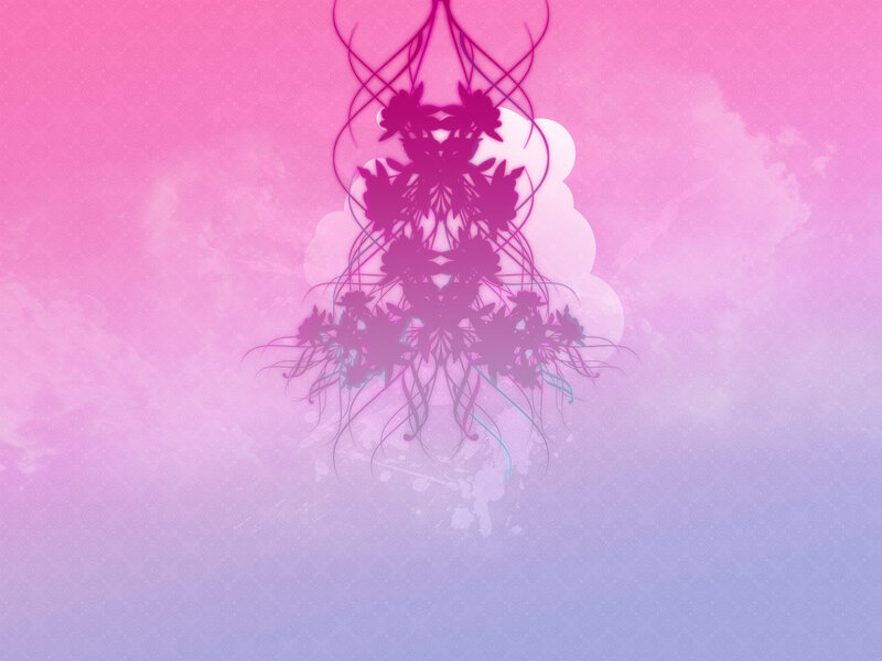 Abstract Floral Silhouette